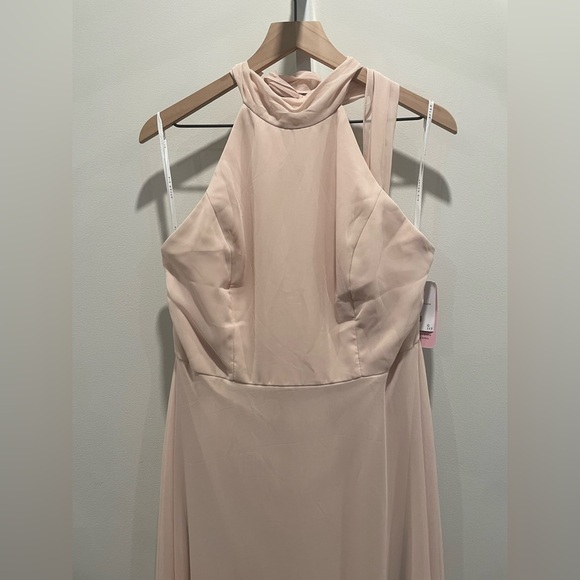 After Six High Neck Halter Backless Maxi‎ Dress Size 16 - Picture 4 of 11